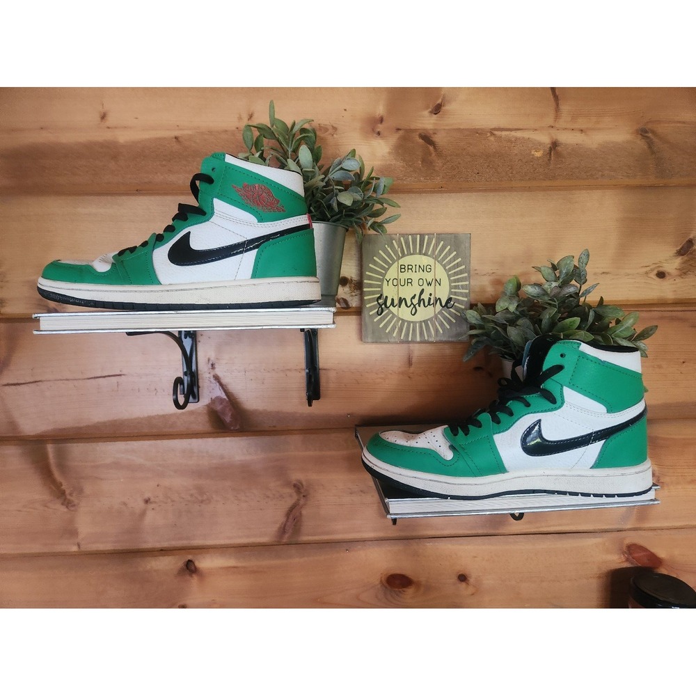 Air Jordan 1 Retro High OG Lucky Green DB4612-300 Sneakers Tumbled Leather Sz 7 - Picture 2 of 7